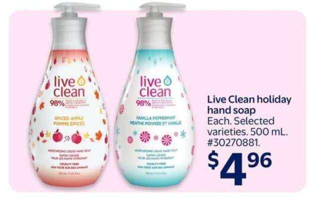 Live Clean Holiday Hand Soap