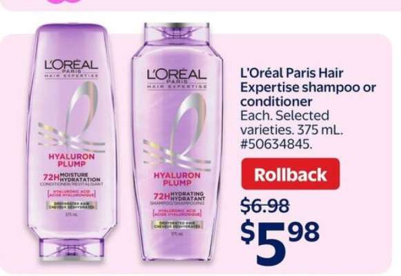 L'Oreal Paris Hair Expertise Shampoo or Conditioner