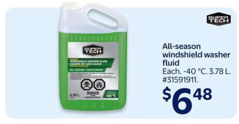 All-season windshield washer fluid