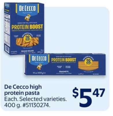 De Cecco high protein pasta