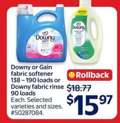 Downy or Gain Fabric Softener/Rinse