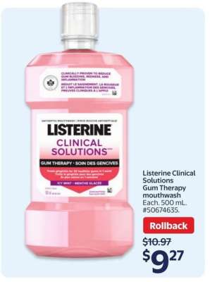 Listerine Clinical Solutions Gum Therapy Mouthwash