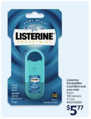 Listerine PocketMist Cool Mint oral care mist