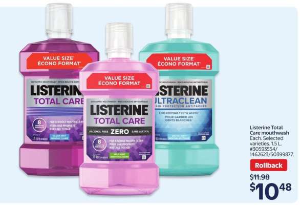 LISTERINE TOTAL CARE MOUTHWASH