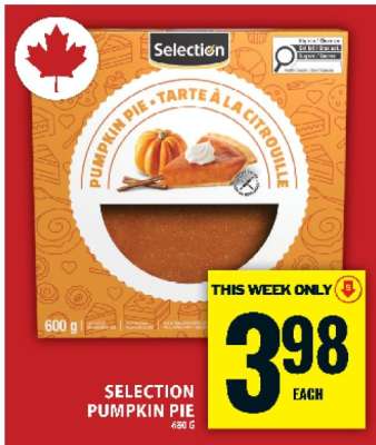 Selection Pumpkin Pie