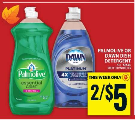 Palmolive or Dawn Dish Detergent