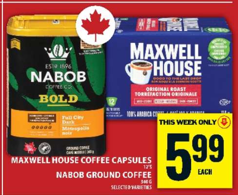 Maxwell House Coffee Capsules / Nabob Ground Coffee