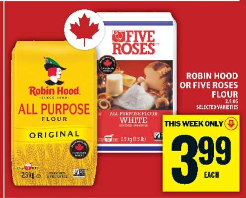 ROBIN HOOD or FIVE ROSES FLOUR