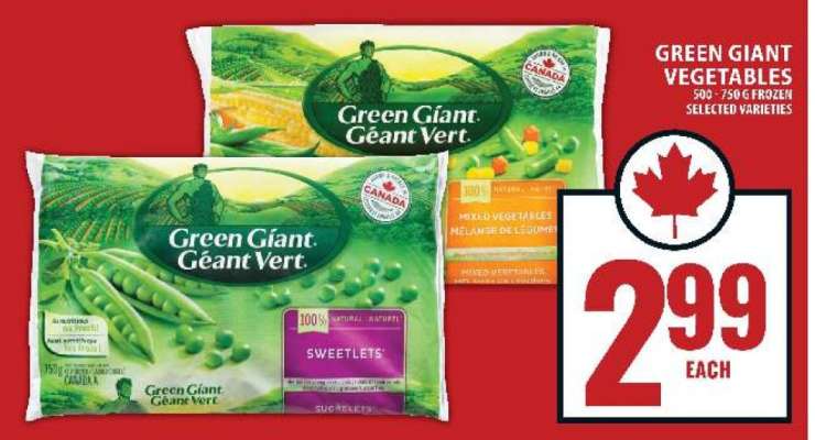 GREEN GIANT VEGETABLES