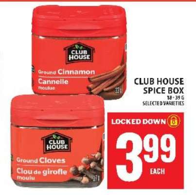 Club House Spice Box