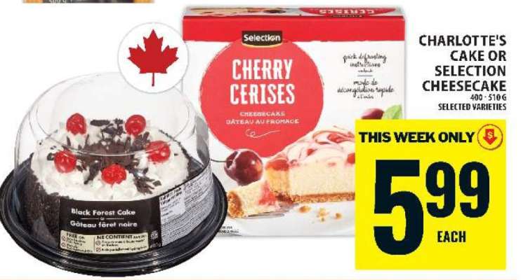 Charlotte's Cake or Selection Cheesecake