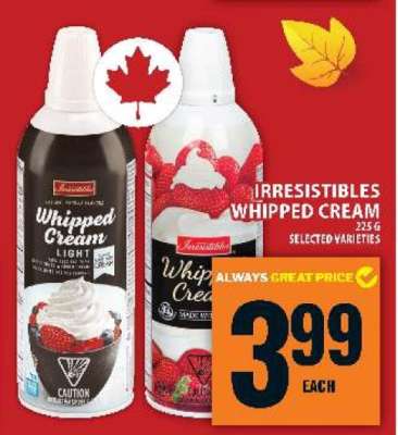 IRRESISTIBLES WHIPPED CREAM
