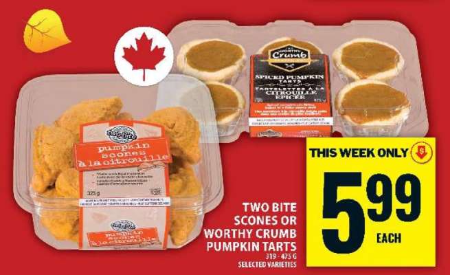Two Bite Scones or Worthy Crumb Pumpkin Tarts