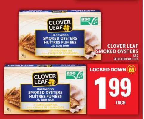 Clover Leaf Smoked Oysters