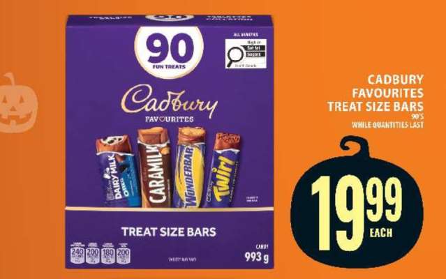 CADBURY Favourites Treat Size Bars