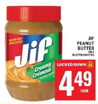 JIF PEANUT BUTTER