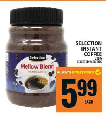 SELECTION INSTANT COFFEE