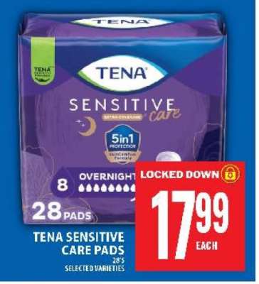 TENA SENSITIVE CARE PADS