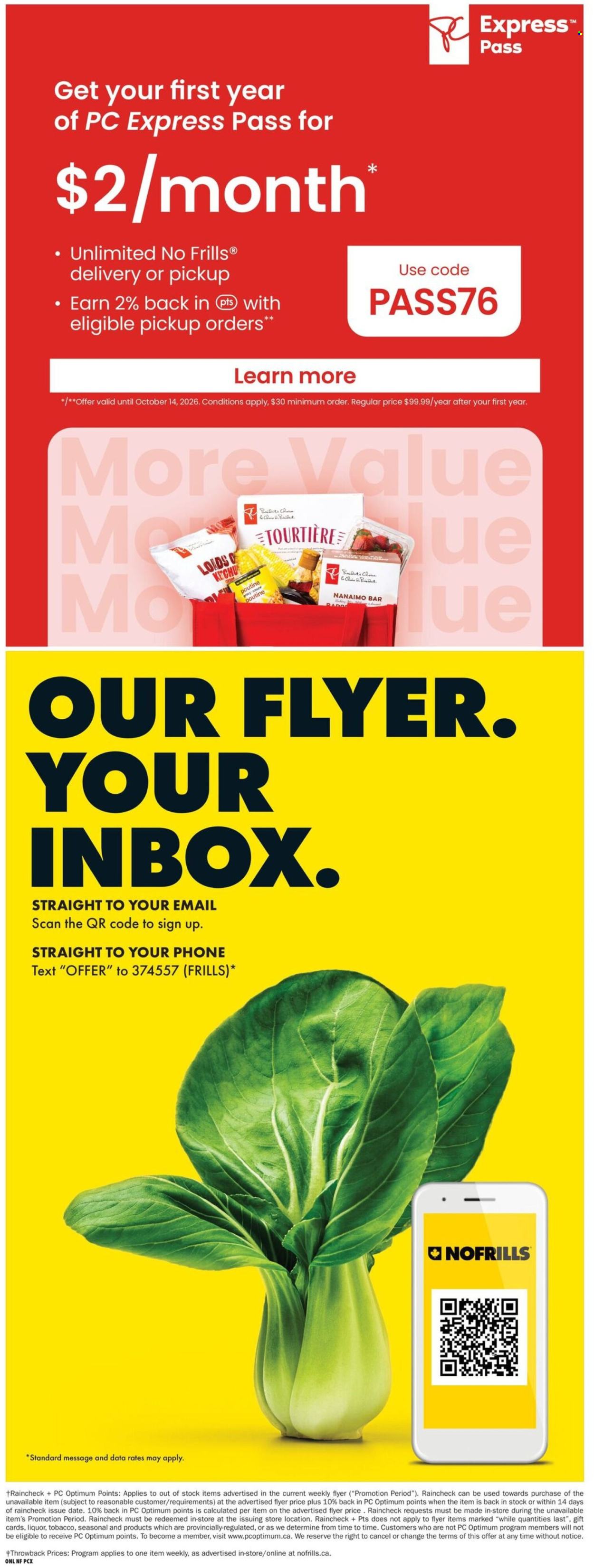 No Frills flyer  - October 01, 2026 - October 07, 2026. Page 20