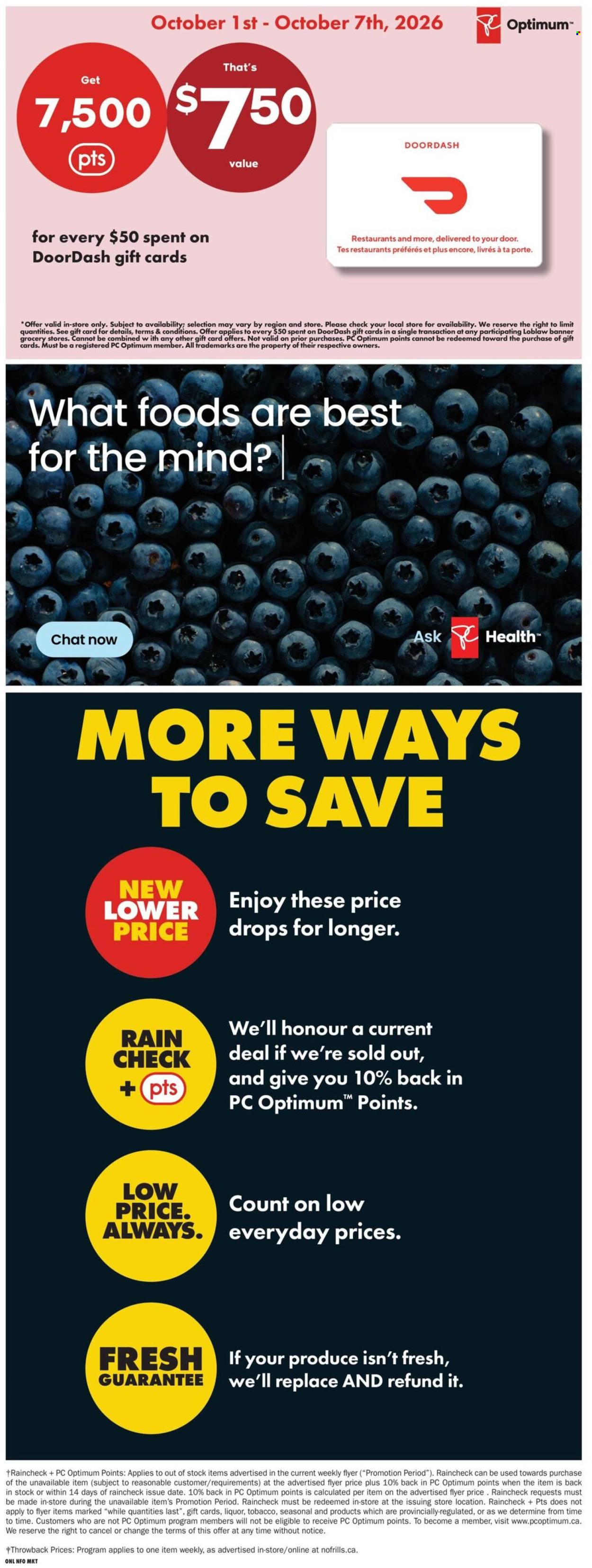 No Frills flyer  - October 01, 2026 - October 07, 2026. Page 21