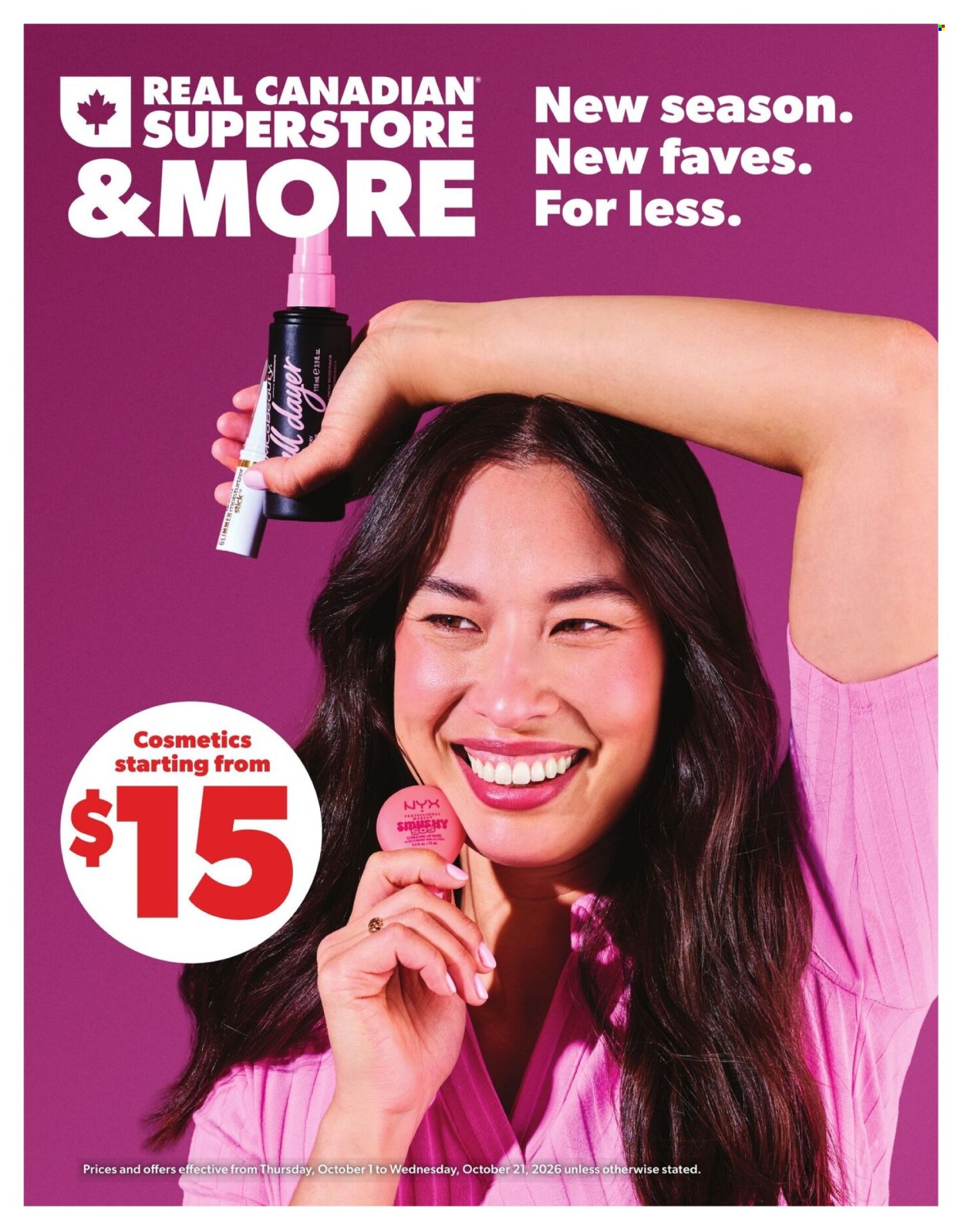 Real Canadian Superstore flyer  - October 01, 2026 - October 21, 2026. Page 1