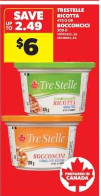 TRE STELLE RICOTTA OR BOCCONCINI