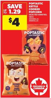 Poptastic Kettle Cooked Popcorn