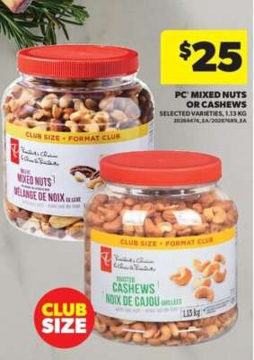 PC Mixed Nuts or Cashews