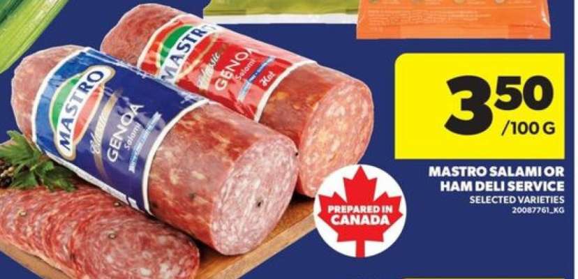 Mastro Salami or Ham Deli Service