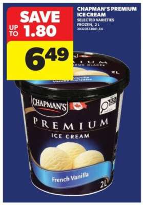 CHAPMAN'S Premium Ice Cream