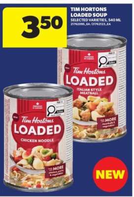 Tim Hortons Loaded Soup
