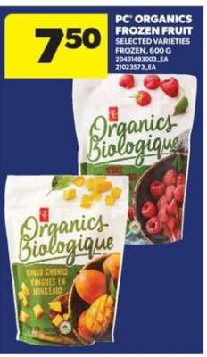 PC Organics Frozen Fruit