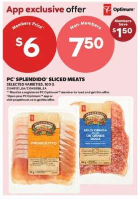 PC Splendido Sliced Meats