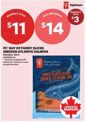 PC® Bay of Fundy Sliced Smoked Atlantic Salmon