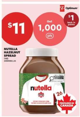 NUTELLA HAZELNUT SPREAD
