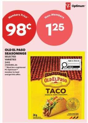 OLD EL PASO SEASONINGS