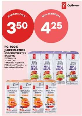 PC 100% Juice Blends