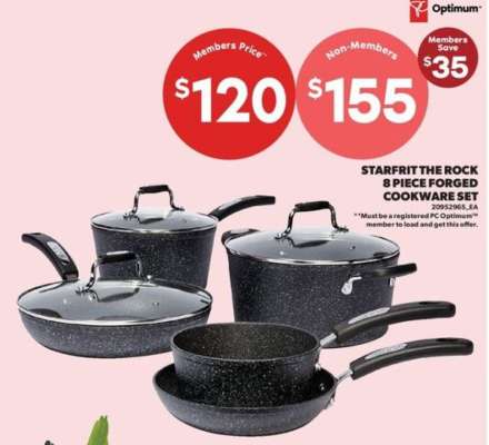 Starfrit The Rock 8 Piece Forged Cookware Set