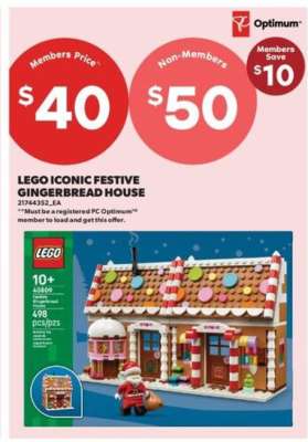 LEGO ICONIC FESTIVE GINGERBREAD HOUSE
