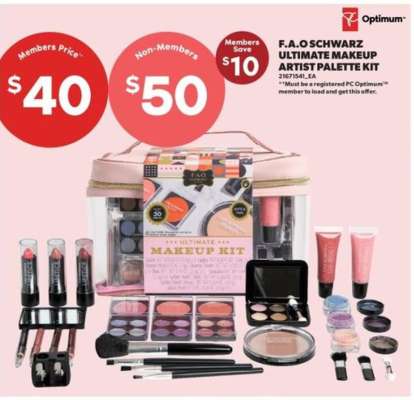 F.A.O Schwarz Ultimate Makeup Artist Palette Kit