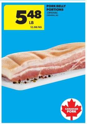 Pork Belly Portions