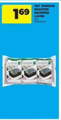 T&T Korean Roasted Seaweed Laver