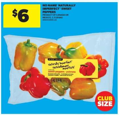 NO NAME® NATURALLY IMPERFECT™ SWEET PEPPERS