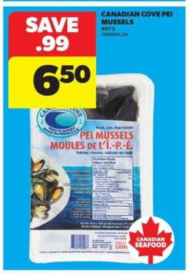 CANADIAN COVE PEI MUSSELS
