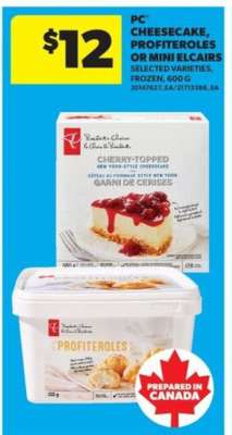 PC Cheesecake, Profiteroles or Mini Eclairs