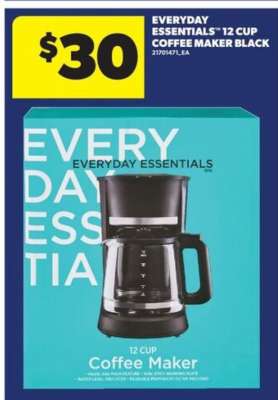 EVERYDAY ESSENTIALS™ 12 CUP COFFEE MAKER BLACK