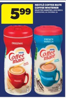 Nestlé Coffee Mate Coffee Whitener