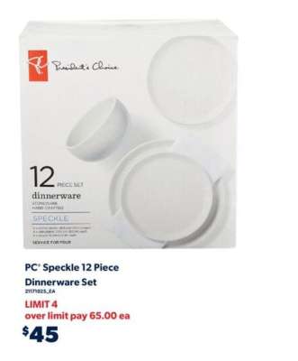 PC Speckle 12 Piece Dinnerware Set