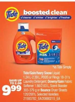 Tide/Gain/Ivory Snow Liquid