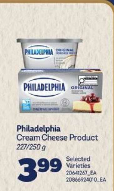 PHILADELPHIA CREAM CHEESE PRODUCT